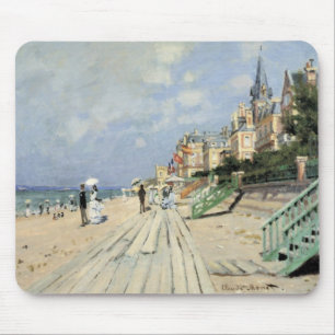 Der Boardwalk von Claude Monet in Trouville Mousepad