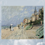 Der Boardwalk von Claude Monet in Trouville Puzzle<br><div class="desc">Der Boardwalk von Claude Monet (1870) in Trouville (1870) ist ein Vintages impressionistisches Kunstgemälde mit einem Strand in einem Badeort in Normandie, Frankreich an einem schönen sonnigen Tag. Über den Künstler: Claude Monet (1840-1926) war Gründer der französischen impressionistischen Malerei, wobei die meisten seiner Gemälde "en plein air" (im Freien) Stil...</div>