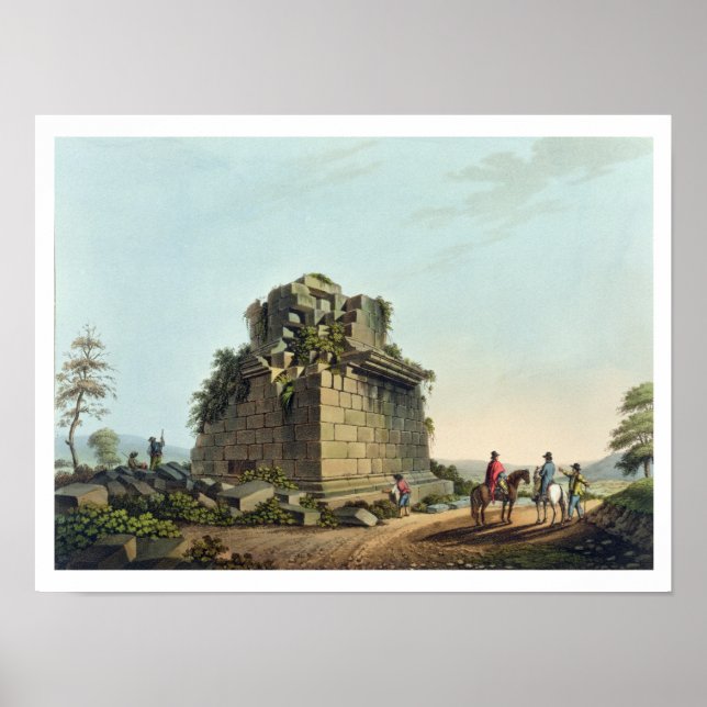 Der Boden einer Koloralsäule bei Syrakus, Platte Poster (Vorne)
