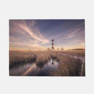 Der bodie-Insel-Leuchtturm am Sonnenuntergang Fußmatte