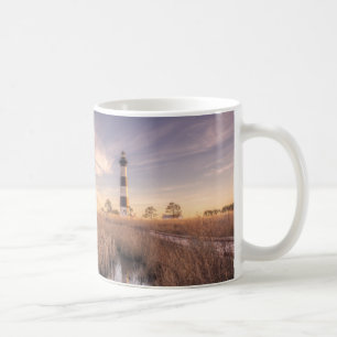 Der bodie-Insel-Leuchtturm am Sonnenuntergang Tasse