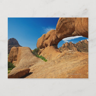 der Bogen bei Spitzkoppe oder Spitzkuppe, arid Postkarte