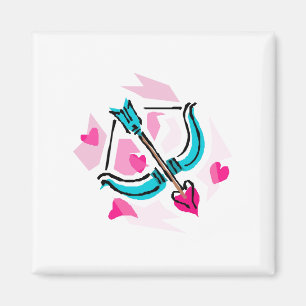 Der Bogen u. der Pfeil des Amors Magnet