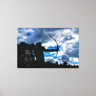 Der Bogenschütze Leinwanddruck