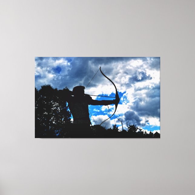 Der Bogenschütze Leinwanddruck (Vorderseite)