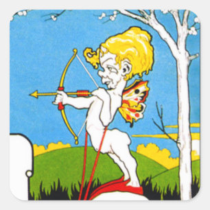 Der Bogenschütze Quadratischer Aufkleber