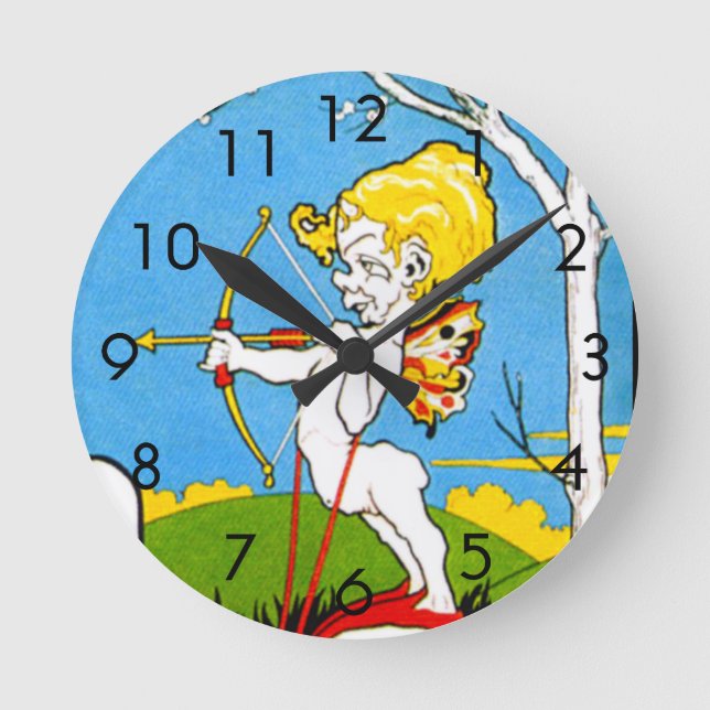Der Bogenschütze Runde Wanduhr (Vorderseite)