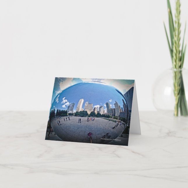 "Der Bohnen-" - Jahrtausend-Park Chicago Karte (Vorderseite)