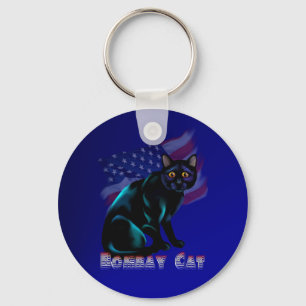 Der Bombay-Katzen-Schlüsselanhänger Schlüsselanhänger