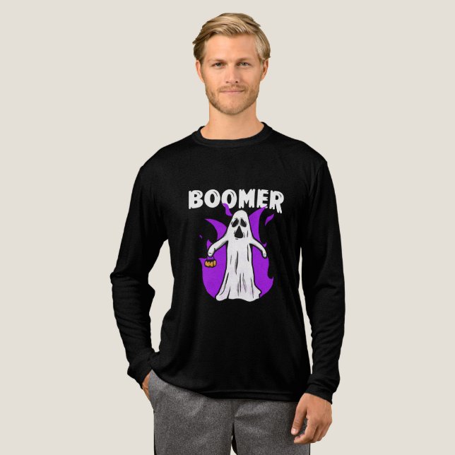 Der Boo-Crew - Anführer Tri-Blend Shirt (Volle Vorderseite)