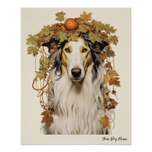 Der Borzoi Hund 001 - Odessa Leyendecker Poster