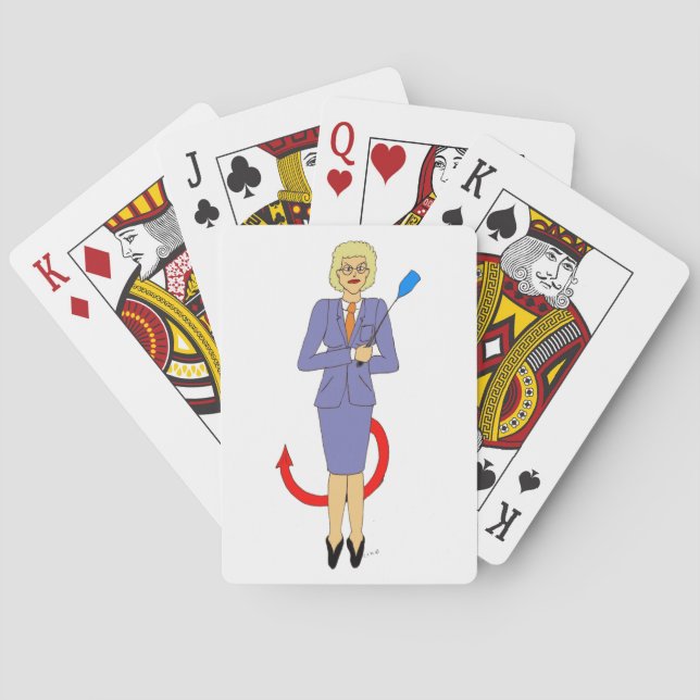 Der böse Lehrer Spielkarten (Rückseite)