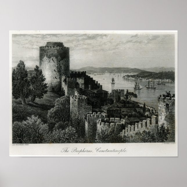 Der Bosporus, Konstantinopel Poster (Vorne)