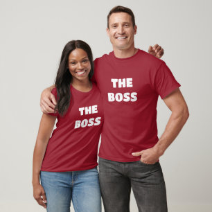 DER BOSS 2-seitige Unisex-Männer-T - Shirt