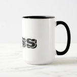 Der Boss Custom Black Typografy Funny Tasse<br><div class="desc">Hol deinem Chef die große Tasse,  die sie verdienen! Niemand wird diese Tasse für einen anderen verwechseln. Eine perfekte,  15 oz. große Tasse mit großer Typografie!</div>