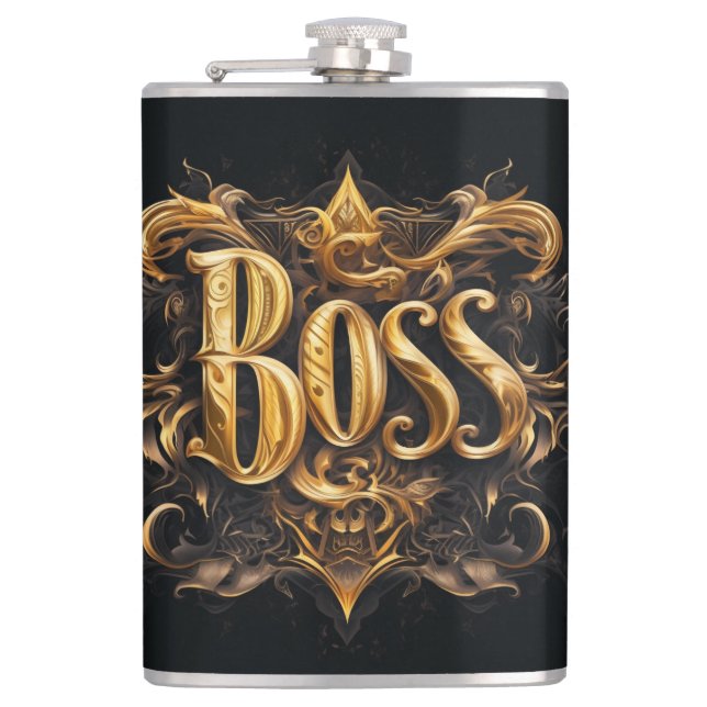 Der Boss-Flask Flachmann (Vorderseite)
