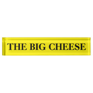 Der Boss Große Käse Schreibtisch Namensschild Namensplakette