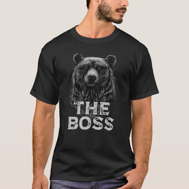 Der Boss-Papa-Bär T-Shirt (Vorderseite)