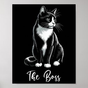 Der Boss Smoking-Katzenliebhaber Kitten Smoking-Ka Poster