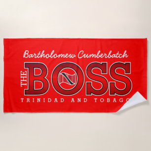Der Boss Trinidad und Tobago Strandtuch