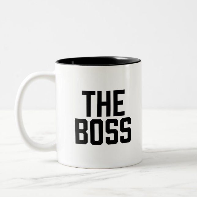 Der Boss Zweifarbige Tasse (Links)