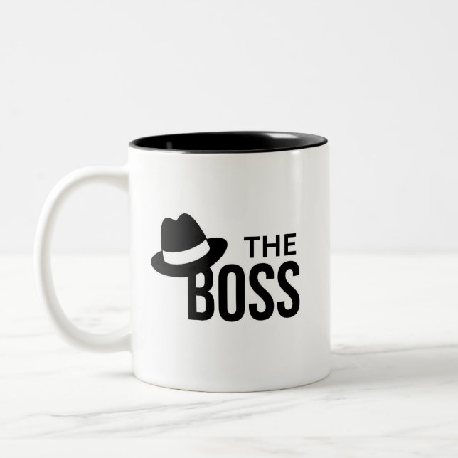 Der Boss Zweifarbige Tasse (Links)