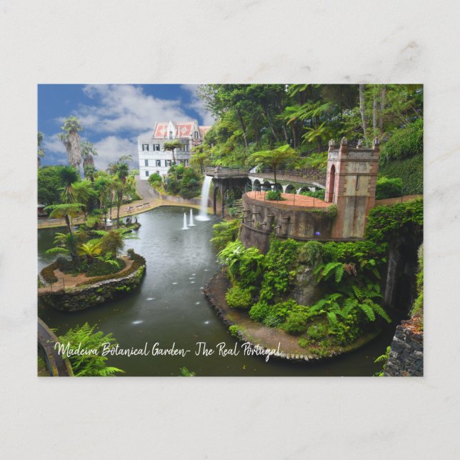 Der Botanische Garten von Real Portugal - Madeira Postkarte (Vorderseite)