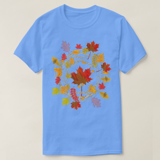 Der botanische Herbst hinterlässt den Naturwald fa T-Shirt (Design vorne)