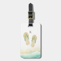 Der botanische Strand drehen Reinfall-Monogramm um