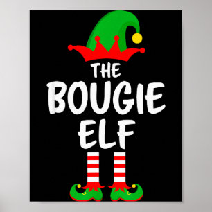 Der Bougie-Elf passende Familienweihnachten Poster