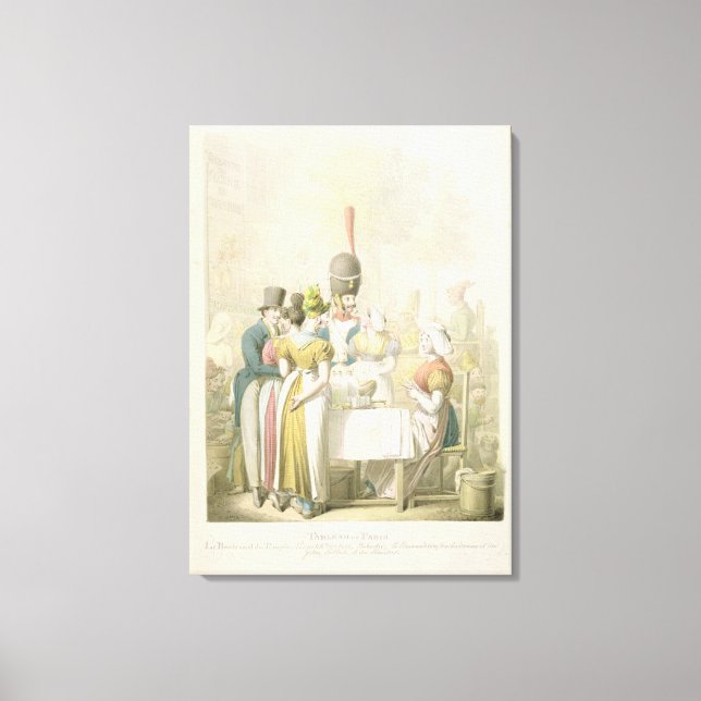 Der Boulevard du Temple von Tableau de Leinwanddruck (Vorderseite)