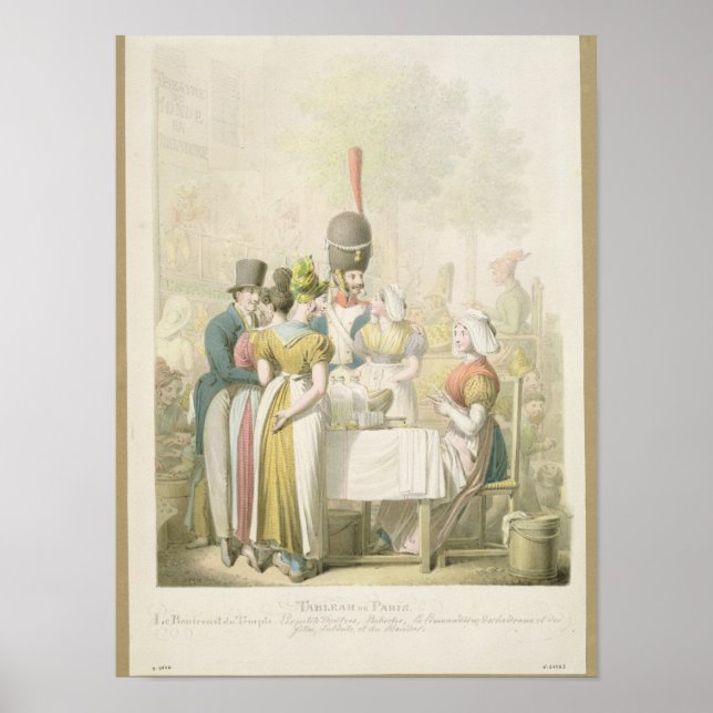 Der Boulevard du Temple von Tableau de Poster (Vorne)