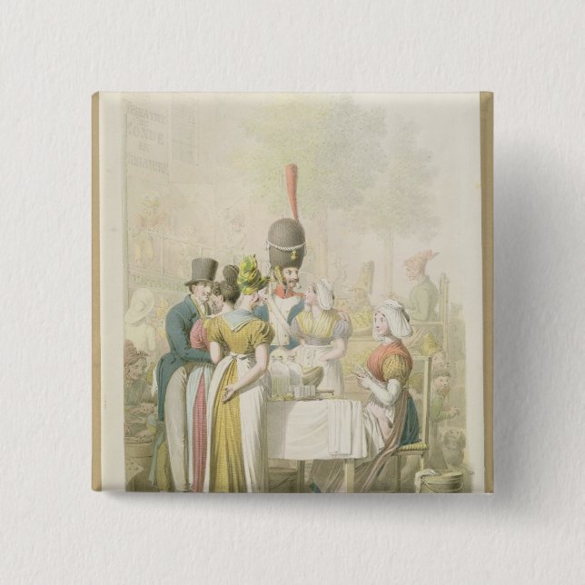 Der Boulevard du Temple, von 'Verzeichnisde Button (Vorderseite)