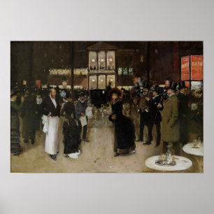 Der Boulevard in der Nacht Poster