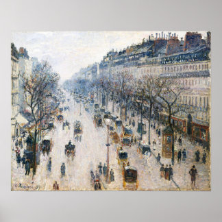 Der Boulevard Montmartre 1897 von Camille Pissarro Poster