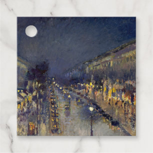 Der Boulevard Montmartre am Abend in Pissarro Geschenkanhänger