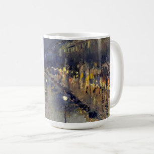 Der Boulevard Montmartre am Abend in Pissarro Kaffeetasse