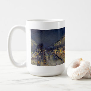 Der Boulevard Montmartre am Abend in Pissarro Kaffeetasse