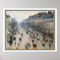 "Der Boulevard Montmartre" von Camille Pissarro