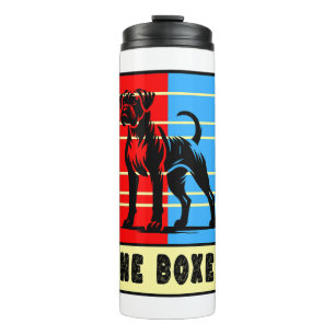 Der Boxer - Starke Hündin Thermosbecher