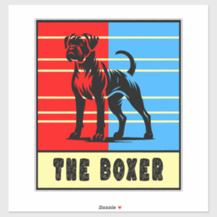 Der Boxer - Starker Hund Aufkleber