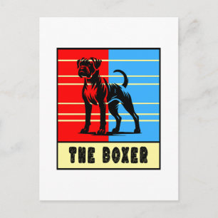 Der Boxer - Starker Hund Postkarte