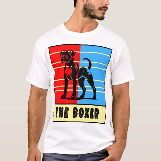 Der Boxer - Starker Hund T-Shirt (Vorderseite)