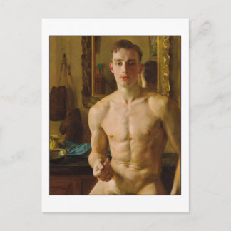 Der Boxer von Konstantin Somov Postkarte