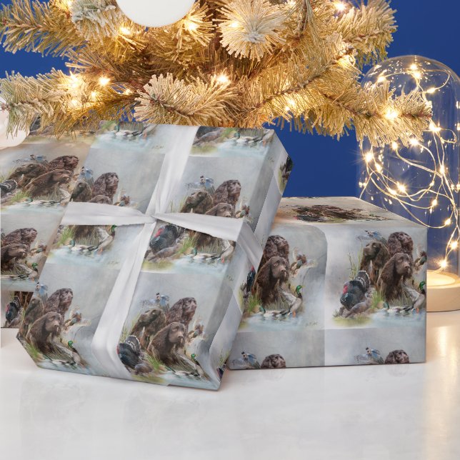 Der Boykin Spaniel Geschenkpapier (Feiertage)