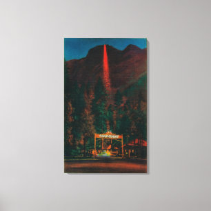 Der Brandfall vom Gletscherpunkt Leinwanddruck