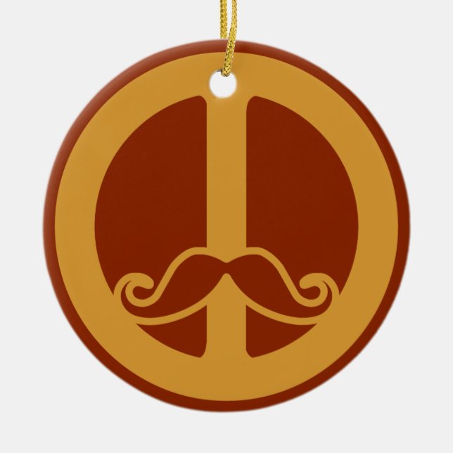 Der Brauch des Friedenstache Keramik Ornament (Vorne)
