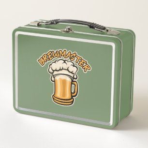 Der Braumeister braucht einen Bierkrug Metall Brotdose
