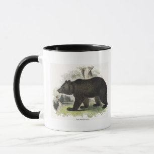 Der Braunbär, pädagogische Illustrations-Kneipe. Tasse