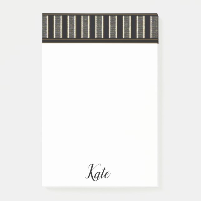 Der braune Streifen nach dem it Post-it Klebezettel (Vorderseite)